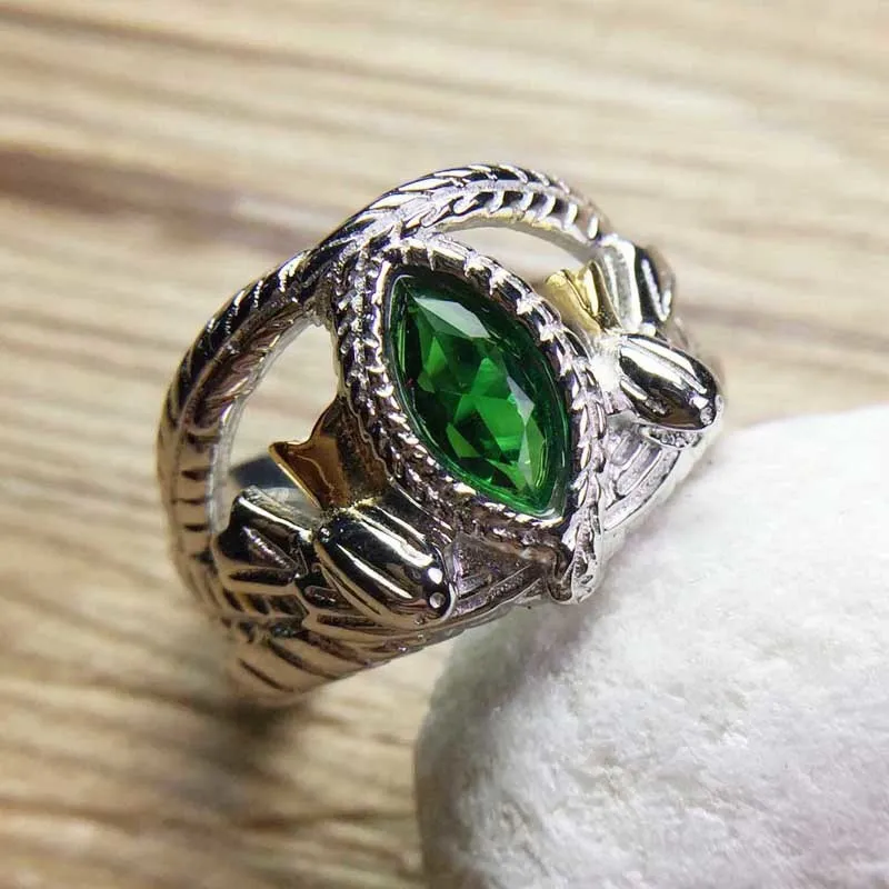 925 Sterling Silver Aragorn And Barahir Lotr Green Wedding Ring High  Quality Mens Jewelry And Fan Gift T190704 From Linjun07, $26.49