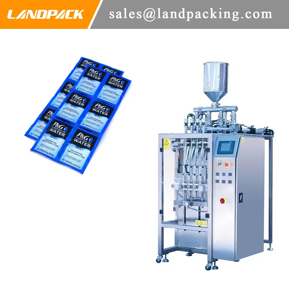 Purifier Water Multi Lane Sachet Packing Machine Small Baged Water Wikkelmachine Prijs