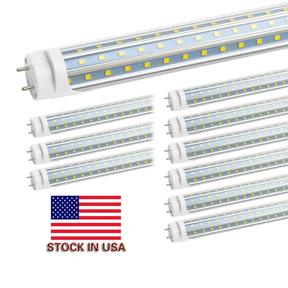 US Stock 4FT 1.2M 1200mm T8 T10 T12 LED Tube Lights High Super Bright 60W LED Fluorescerande rörlampor lampa AC 85-277V