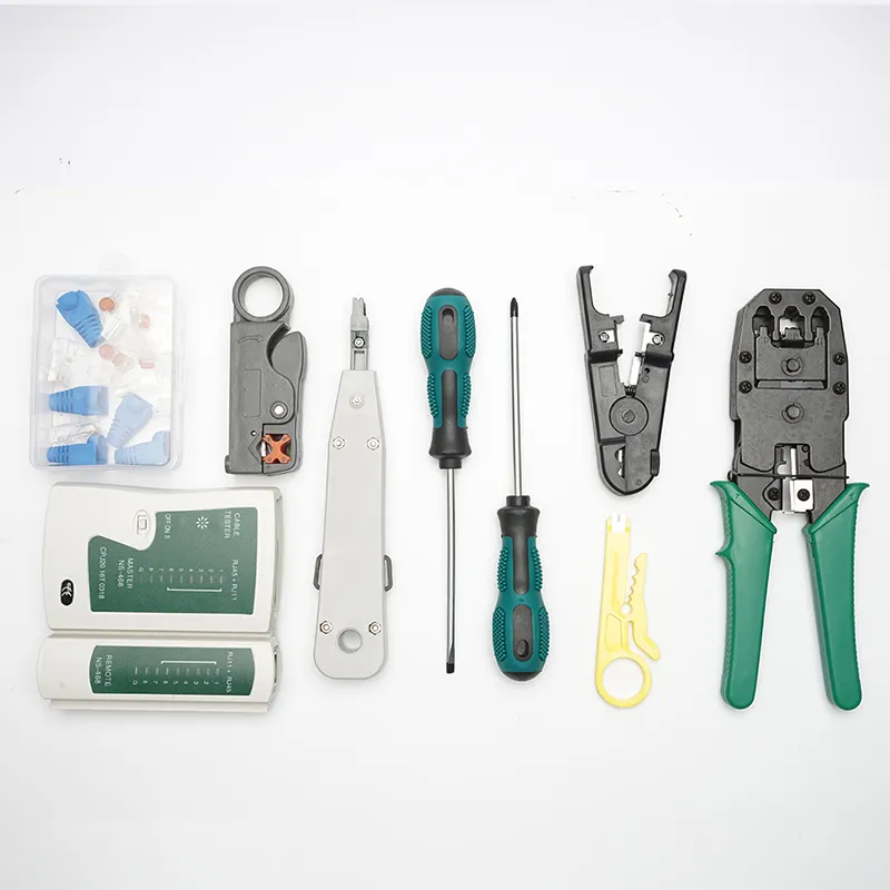 9-in-1 Network Repair Tool RJ45 Crimping pliers Portable LAN Network Repair Tool Kit Cable Tester AND Plier Crimp Crimper Clamp ne2775