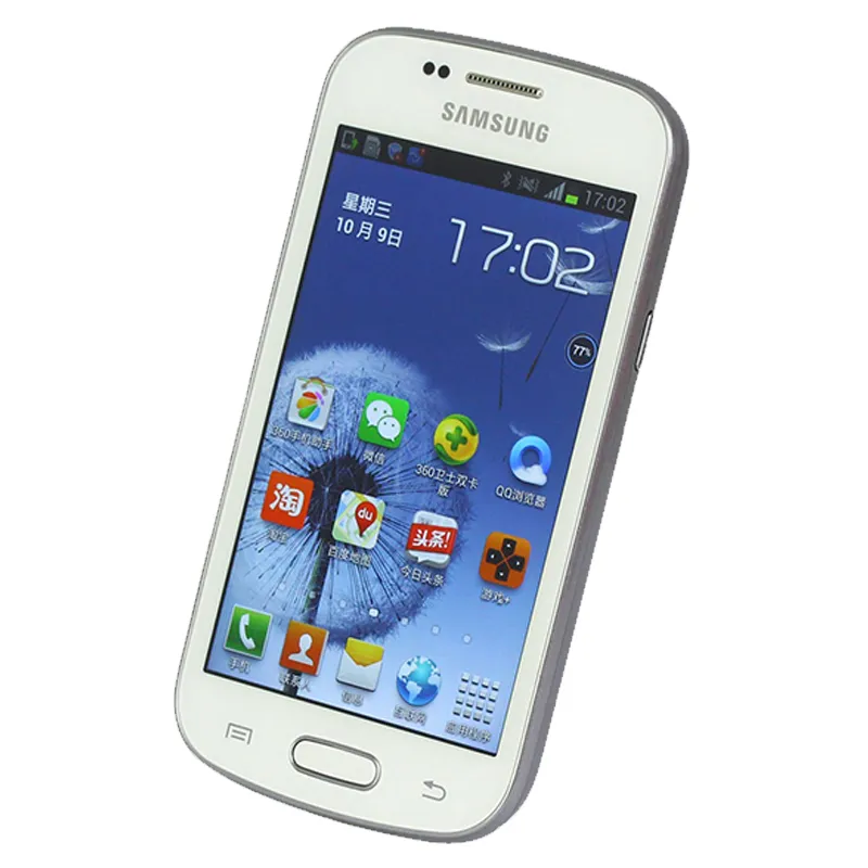 Samsung Refurbished Unlocked Original GALAXY Trend Duos II S7572 3G WCDMA Cell Phones ROM 4.0Inch Dual Core 3.0MP Android Phone