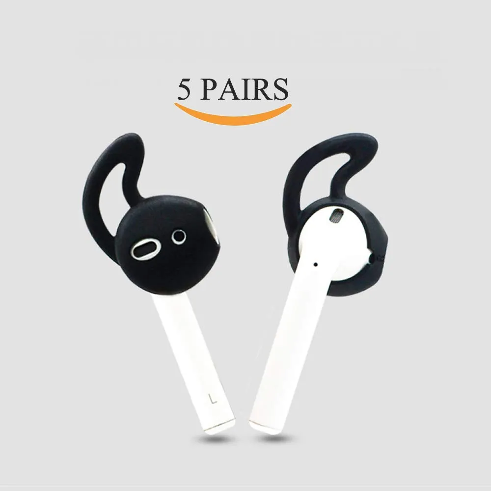 الأذن السنانير والأغطية الملحقات المتوافقة مع أبل AirPods أو EarPods سماعات / سماعات / سماعات الأذن (5 أزواج)