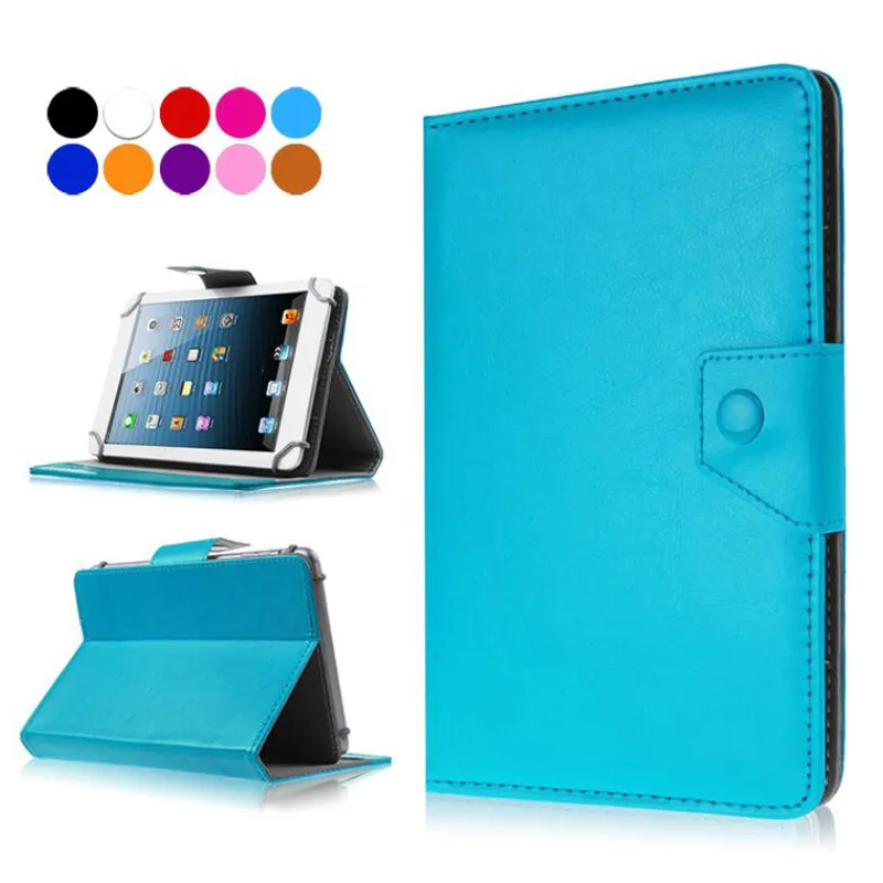Cuero PU De pie Estuche Con Broches Ajustable para Tablet Ardoiz 10 Senior 