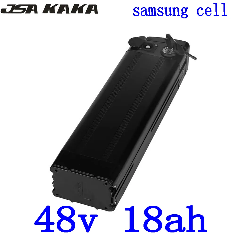 48V 500W 750W 1000W litiumbatteri 48V 18AH Litium Bike Batteri Använd Samsung Cell 48V Electric Scooter Batteri med laddare