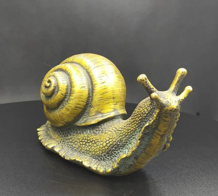 Factory direct snail decoration snail ball ruler pressure crafts decoration pure copper snail creative tea pet wholesale