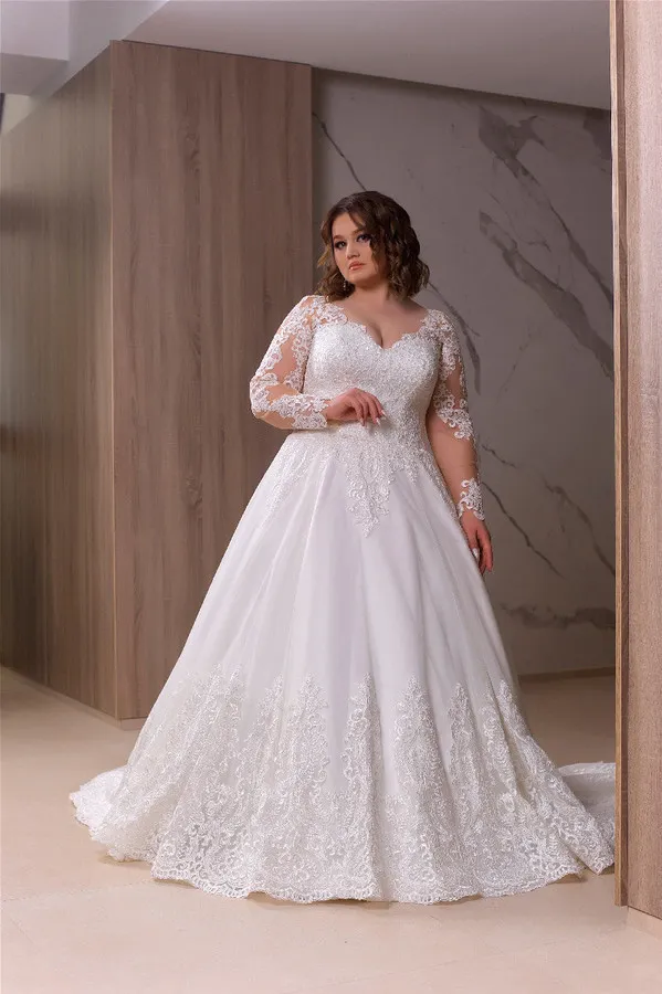 Africa Wedding Dresses White Tulle A Line For Bride Arabic Middle East  Church Nigerian Wedding Gown Handmade Flowers Sheer Neckline V2 From 171,43  € | DHgate