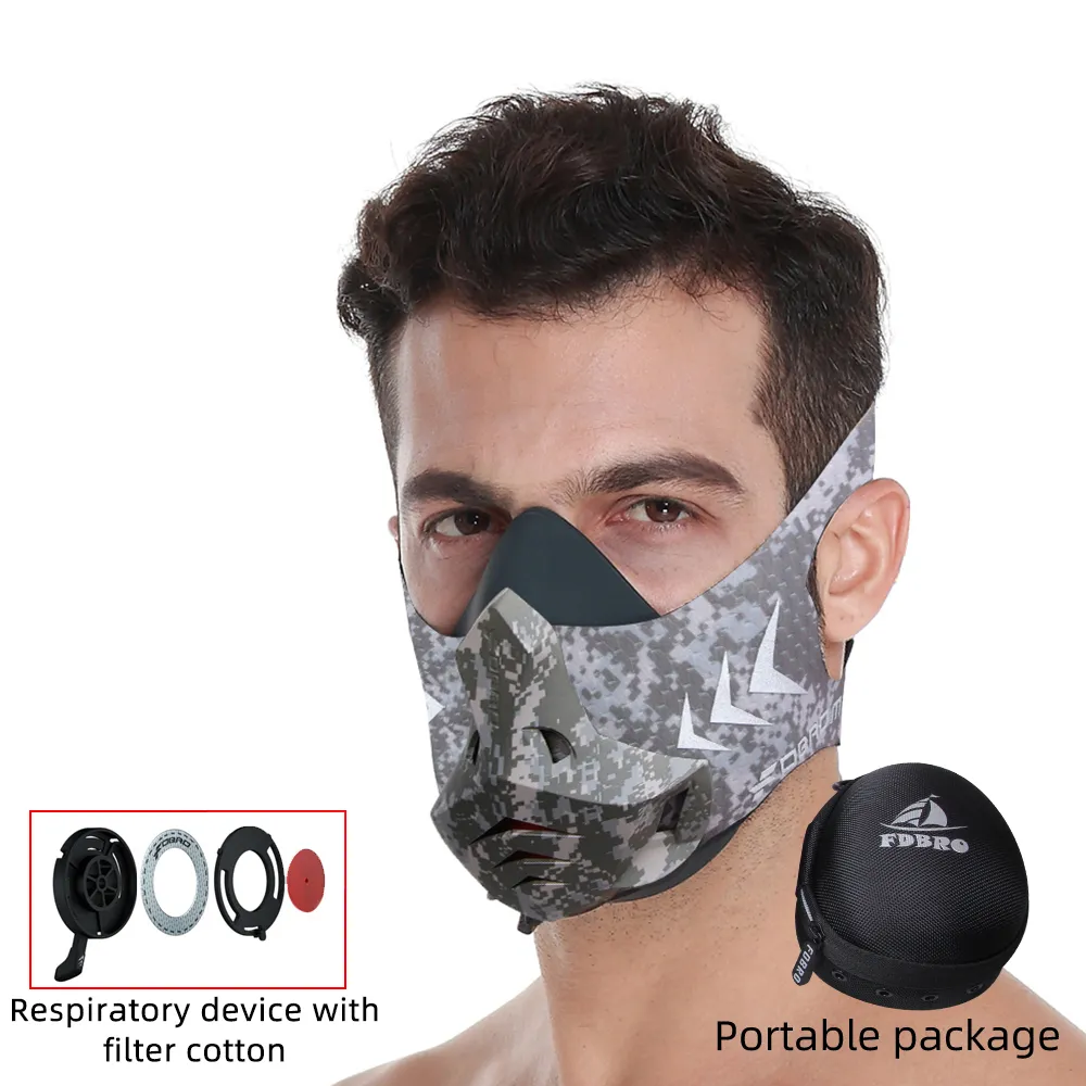 Sports Running Mask Training Gym Workout High Altitude Fitness