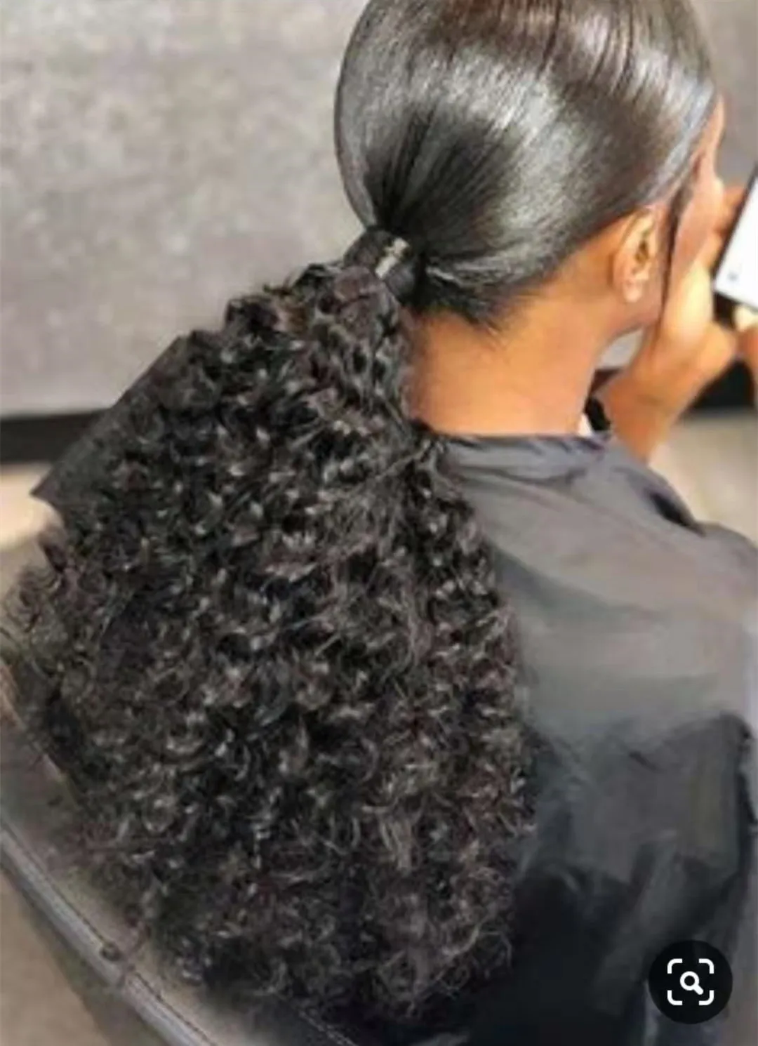 Kinky Curly Ponytail Hairpiece Wrap Around Low Sleek Clip In Ponytail Hair  Extension Afro Ponytail for Black Women, 120g