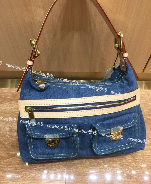 borsa in denim in stile vintage femmini