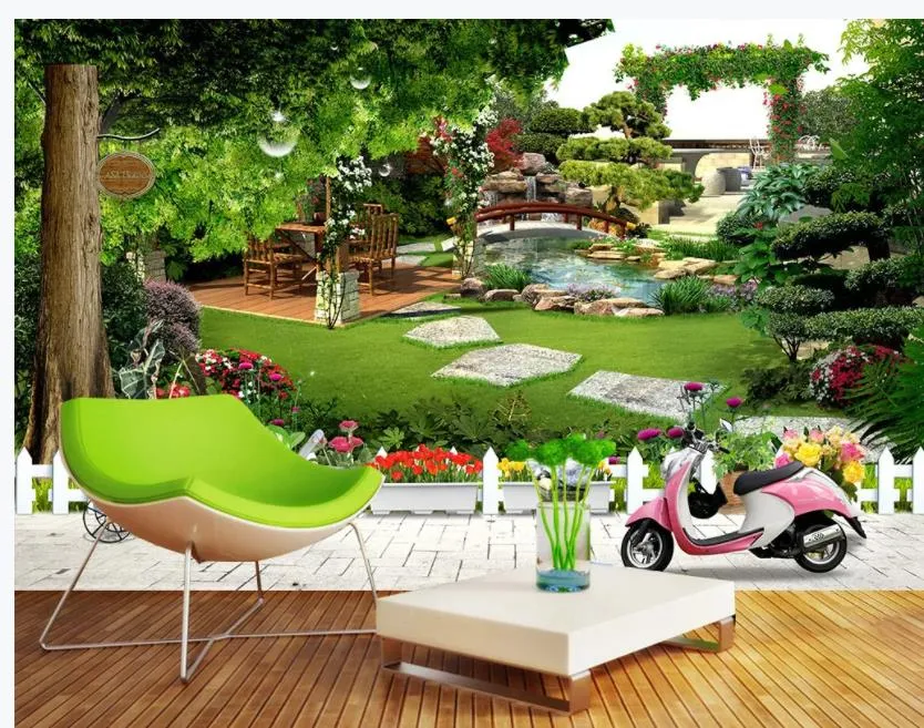 Güzel Manzara Duvar Kağıtları Geri Bahçe Manzara Bahçe Manzara Arka