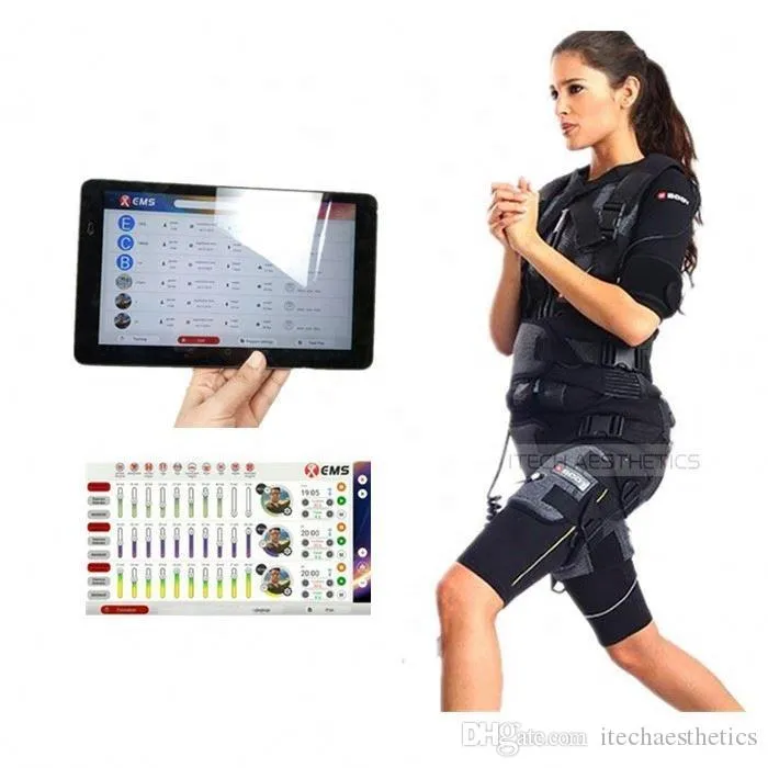venda estimulador muscular bunda quente Xbody máquina ems estimulador muscular do braço ems com 20pcs pads eletrônicos