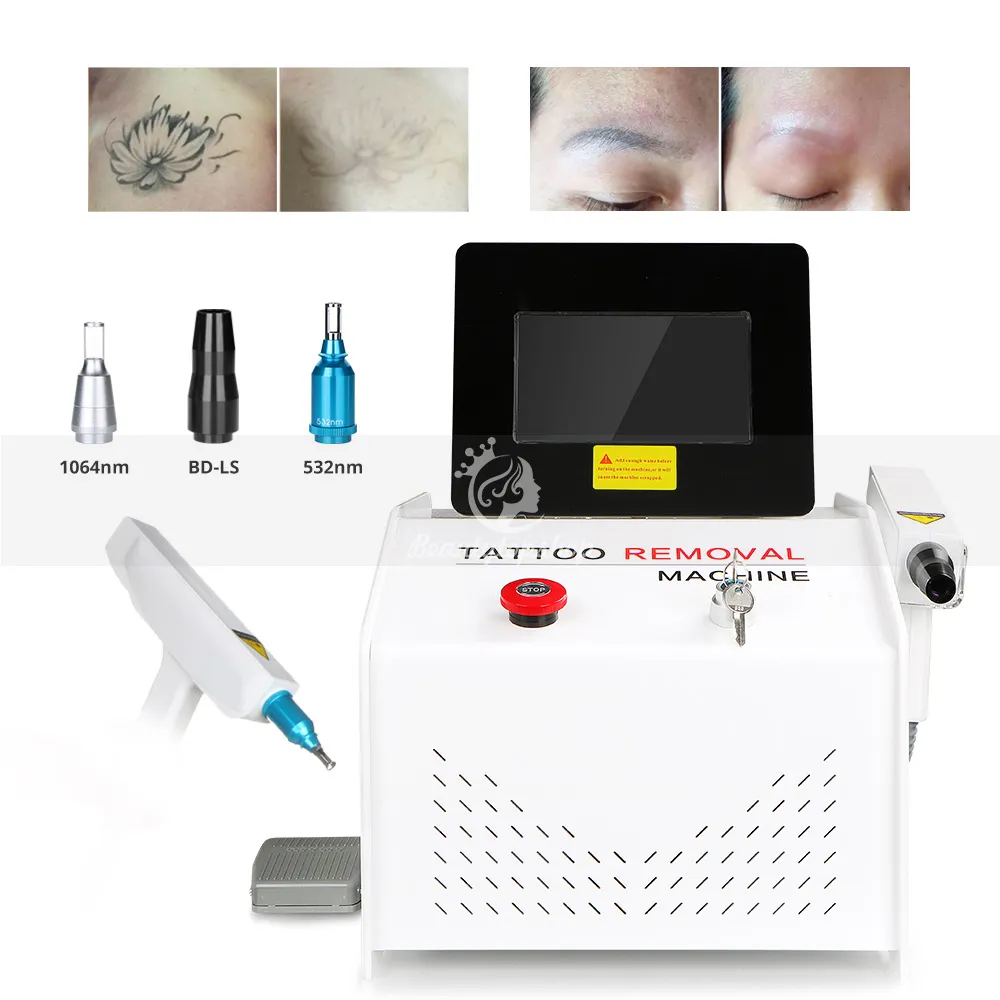 ND Q-Switch YAG Laser Tatuaż i Brwi Whitening Beauty Moles Instrument usuwania piegów