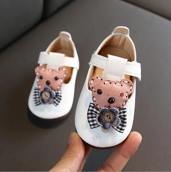 2019 Baby Girl Shoes Baby Girl Cute Princess Bowknot Bear Kid