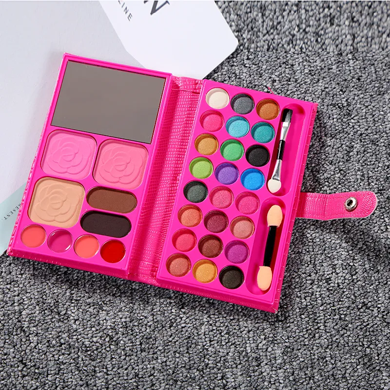 Portable Mini Wallet Eyeshadow Palette 33 Matte Nude Colors With Brush And  Blush For Professional Cosmetic Makeup From Glass_smoke, $4.36