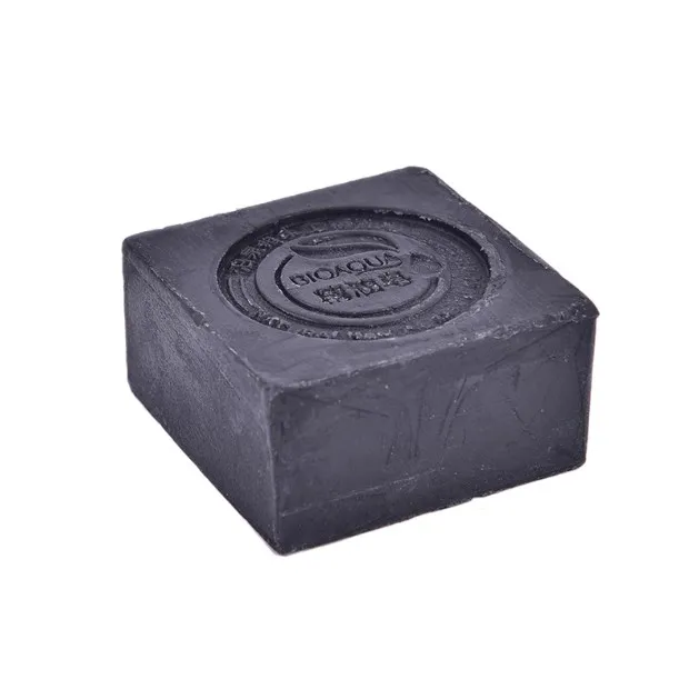 Herbal Natural Essencial pele Preto Bamboo Oil Soap Sabão Handmade profunda limpeza Face Cuidados com os cabelos