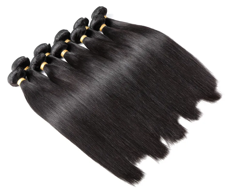 100% cutícula Alinhados Wave Liso Raw brasileira Virgin Humano Pacotes cabelo indiano Natural Hetero Pacotes cabelo