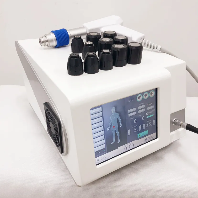 Ed Shock Wave Machine الأدوات الصحية النظارات الخلل الوظائف نظام العلاج الصوتي المعدات اللاصقة لعلاج الألم المضادة للسيلوليت