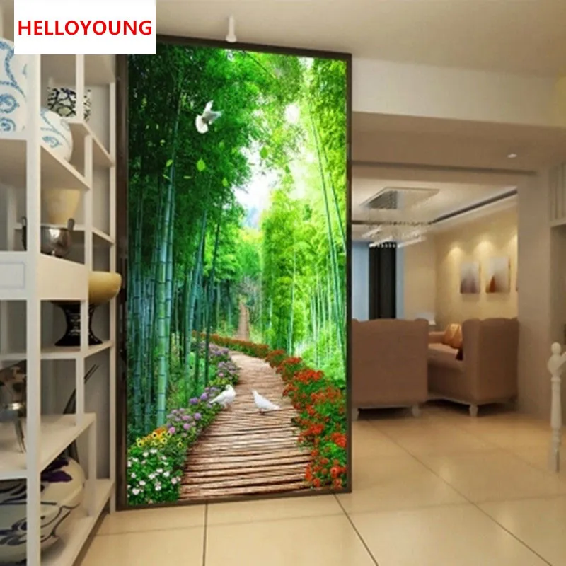 YGS-752 DIY 5D Full Diamond Embroidery Tree-lined path Diamond Painting Cross Stitch Kits Diamond Mosaic Home Decoration