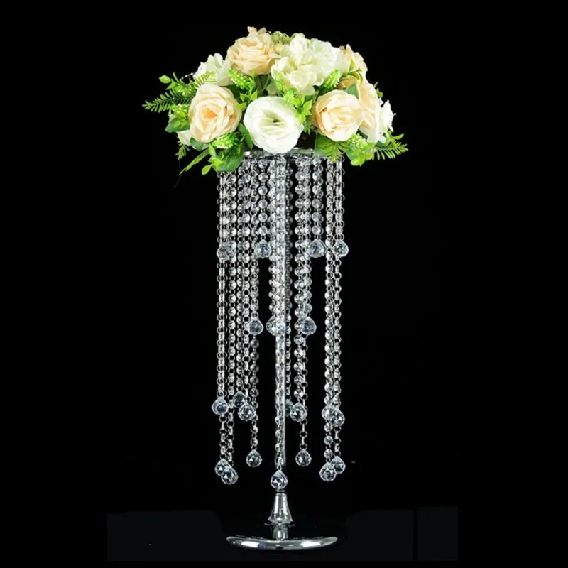 Nouveau style support floral pour Acrylique Fleur Rack Pilier Cristal Vases Table De Mariage Pièce Maîtresse Fête Événement Route Conduit Décor À La Maison senyu0357