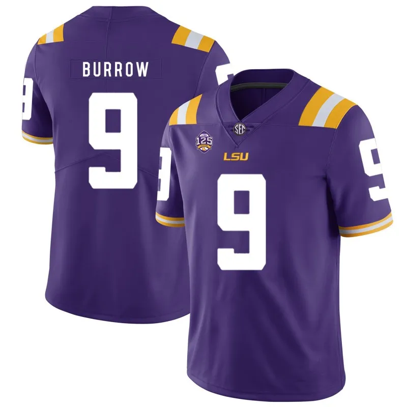 LSU Tigers 2024 Gold Football Jersey Joe Burrow Nick Brossette Justin Jefferson Leonard Fournette Racey Mcmath From Projerseydealer 16.6 DHgate.Com