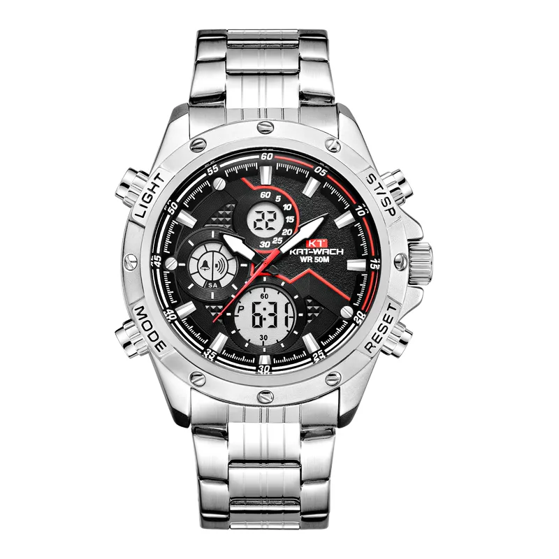 Man Watch zegarki na rękę zegarki na rękę dla prezentów S Army Wojskowej marka Luksusowa czarna gra czarny zegarek KT1805S254G