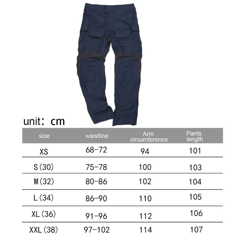 TRN BACRAFT GEN3 Pantalones tácticos para exteriores Ropa de combate - Solo pantalones azules XS S M L XL XXL2388