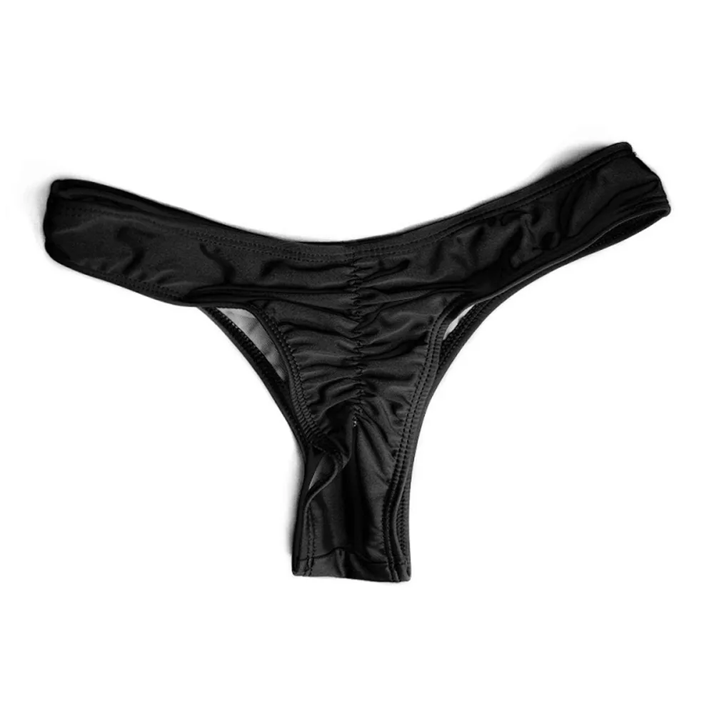 2019 Sexy Brazilian Mini Thong V Shape GString Bikini Beach Underwear  Swimwear 5 Colors Thong for Choice7489748