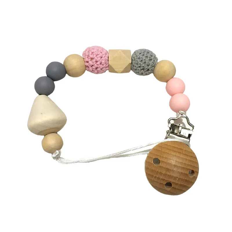 Silicone Pacifier Chains Safe Teething Chain BPA Free Baby Teether