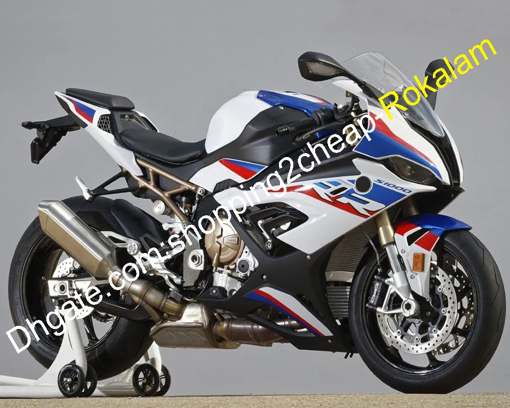 Nytt designskal för BMW S1000RR 2019 2020 S 1000RR 1000 S1000 RR 19 20 Vit Blå Röd Svart Motorcykelkåpa