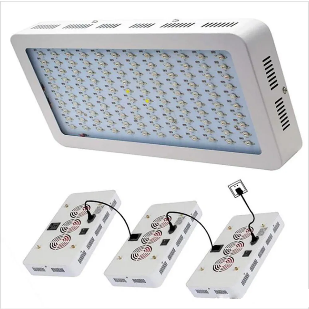 LED élèvent la lumière spectre complet 1000W 1200W série haute puissance lampe de plante double puces pour serres de tente lampe de croissance de plantes hydroponiques