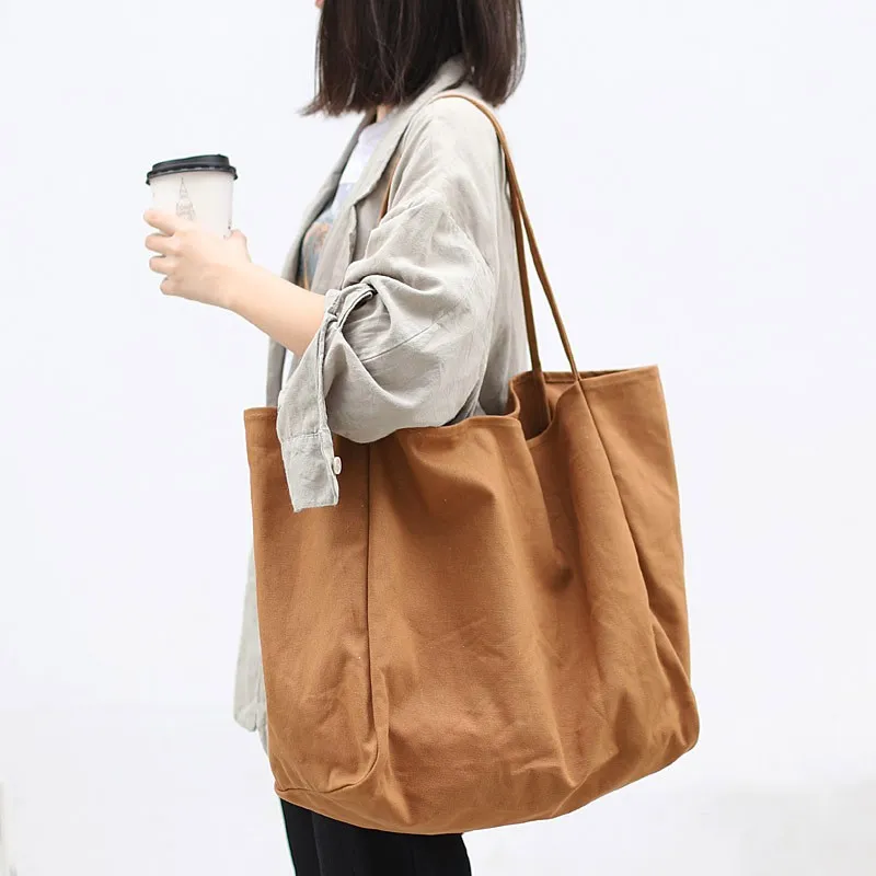 Original Canvas Bag for Women, Minority, Japanese Korean Style, Summer, One  Shoulder, Large Capacity, Handheld, Classroom Tote Bag for Students