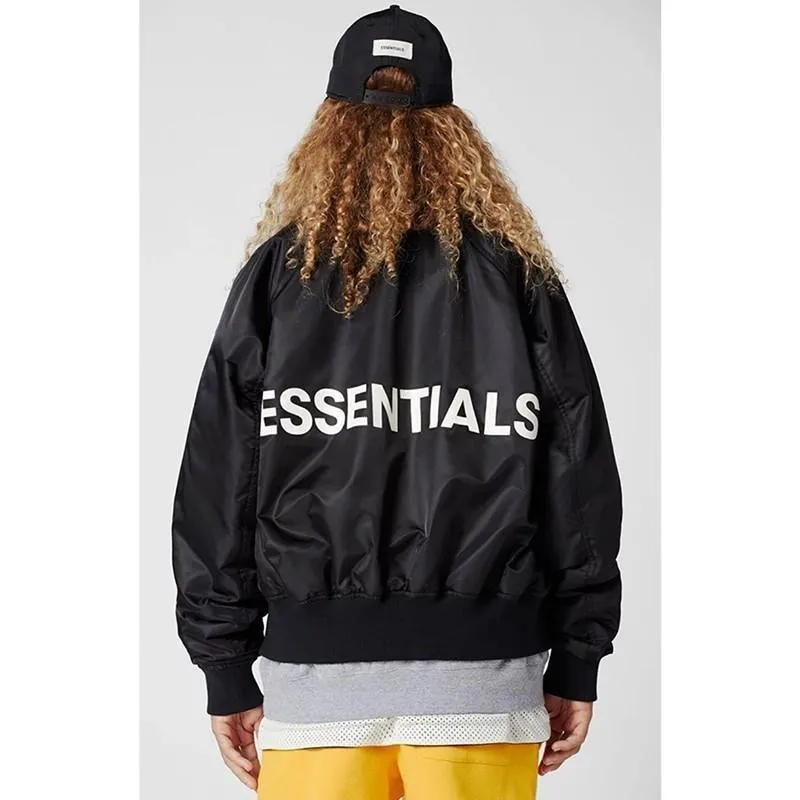 Fear Of God FOG Essentials Raglan Bomber Jacket MA 1 Men Women