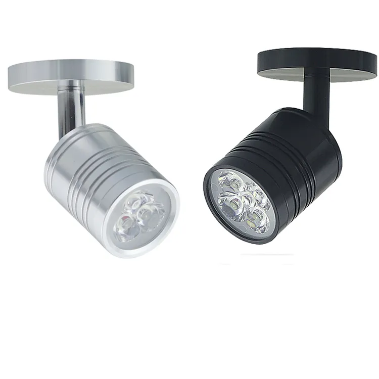 5W Mini LED Downlights Monte de parede Spotlight Picture Luzes de sotaque ângulo Ajuste Luz de teto de exibição para parede de fundo Wall 40000k Luz do armário