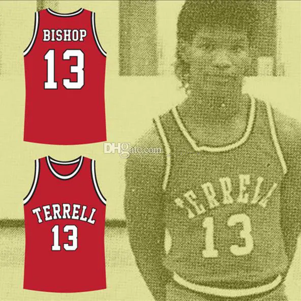 Eric Bishop Jamie Foxx Terrell Tigers 13 High School Retro Basketball Jersey Mäns Stitched Anpassning Alla Nummer Namn Jerseys