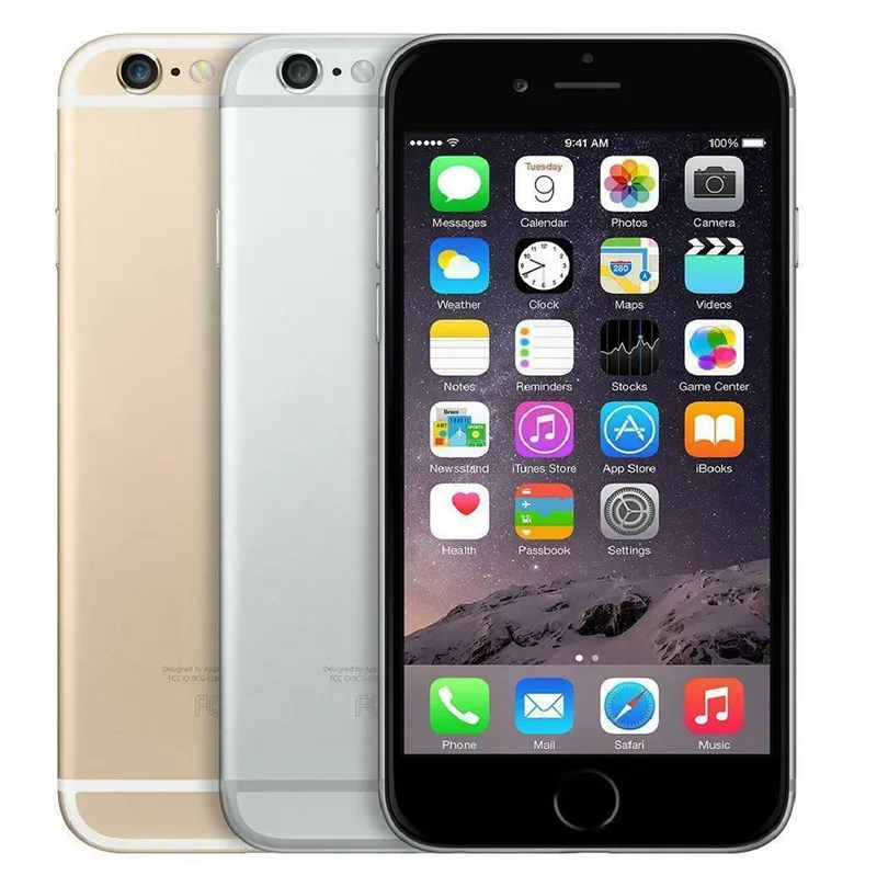 Orijinal Apple iPhone 6 Plus 16GB 64GB 128GB Çift Çekirdekli 5.5" IOS 3G WCDMA 4G LTE 8MP Kamera Yenilenmiş Telefon