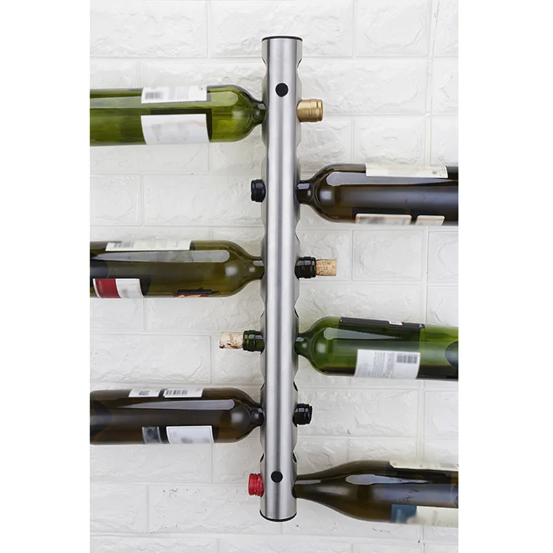 Creative Wine Rack Holders 12 Hål Hem Bar Väggdruva Vinflaskhållare Display Stativ Rack Suspension Storage Organizer Promotion