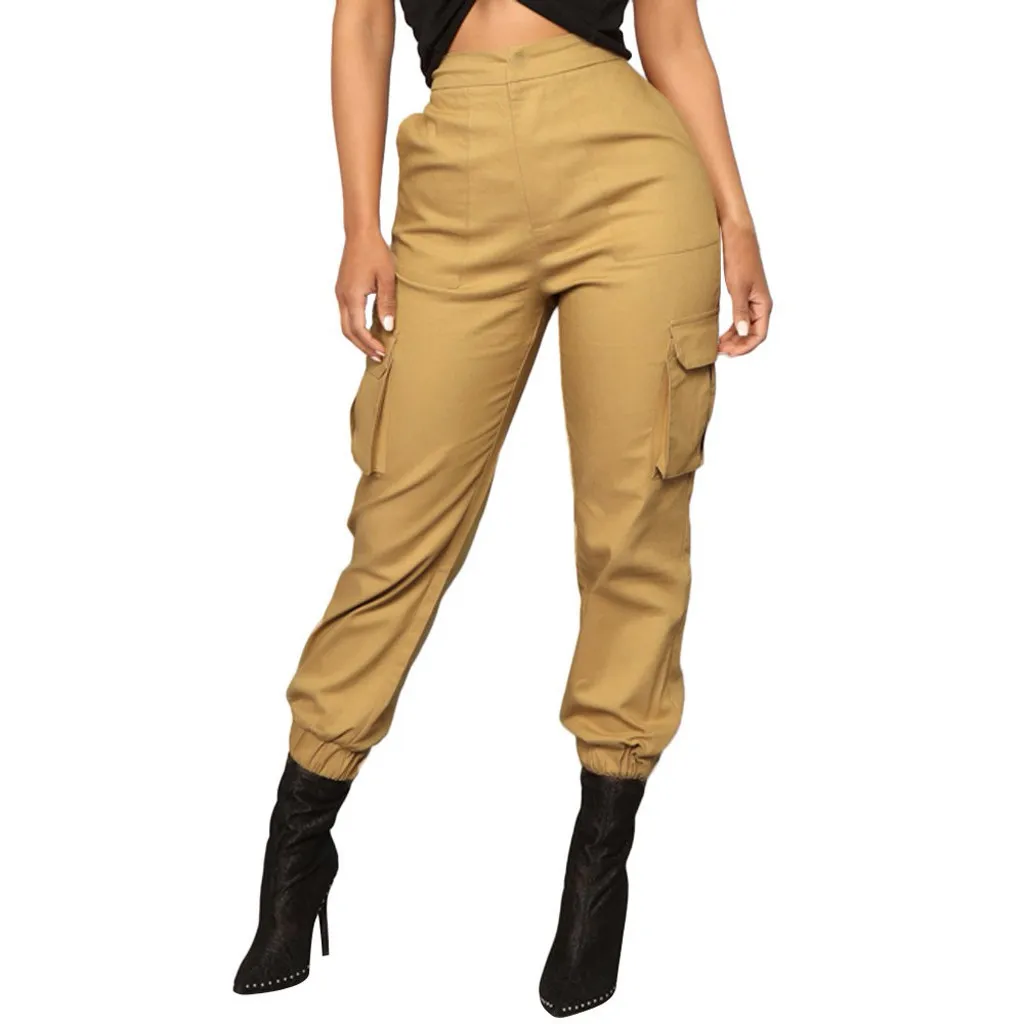 Capris High Waist New Loose Joggers Army Harem Camo Streetwear Punk Black Cargo  Pants Women Capris Trousers #o C19041102 From Dcvu, $22.32
