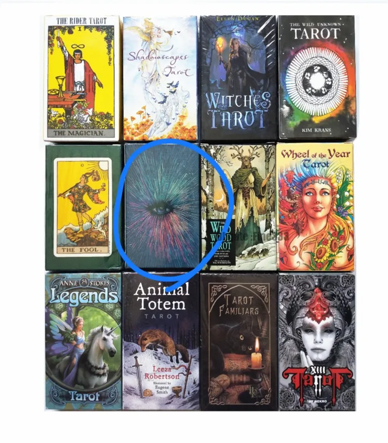 Binici tarot güverte masa oyun kartları vahşi foll tarot tanıdık kartlar hayvan efsaneleri tüm tasarım tarot