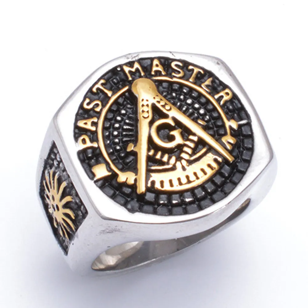 Masonic Past Master Ring - Solid Back in 10K Gold (27) - Fratline  Emblematics