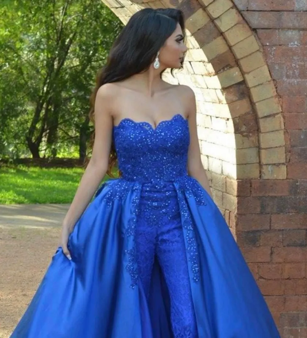 Royal Blue Lace Satin Evening Dress Strapless... From Werbowy, $159.8 | DHgate.Com Royal Blue Lace Satin Evening Dress Strapless... From Werbowy, $159.8 | DHgate.Com