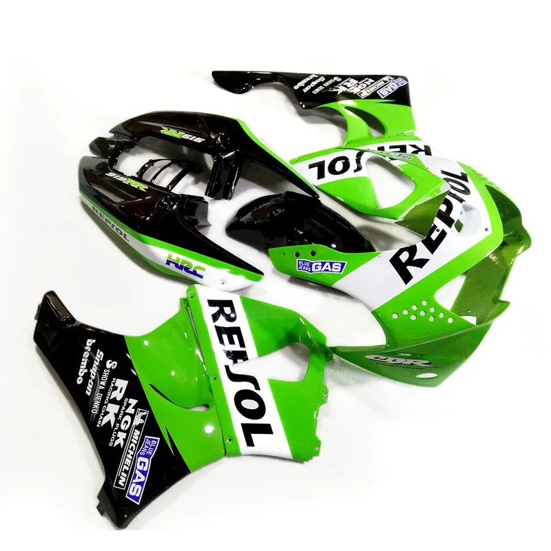 Kit carenatura di alta qualità per carene Honda CBR900 RR 98 99 CBR900RR set moto verde bianco nero CBR919 1998 1999 KK78