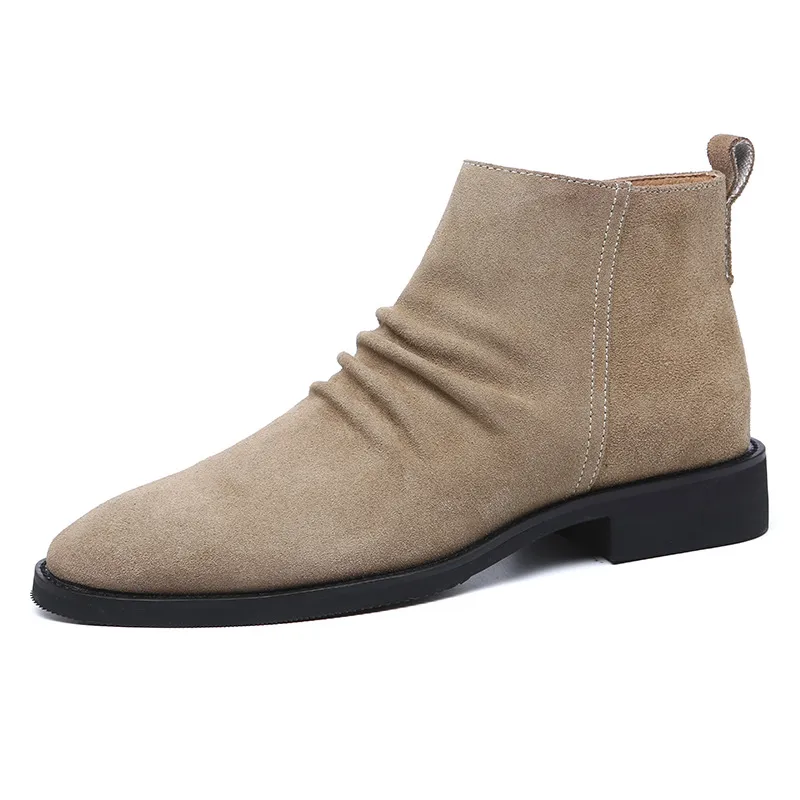 ankle boots homens Chukka botas homens sapatos masculinos + homens inverno sapatos botas de deserto botas nieve hombre botas hombre couro heren schoenen bot erkek