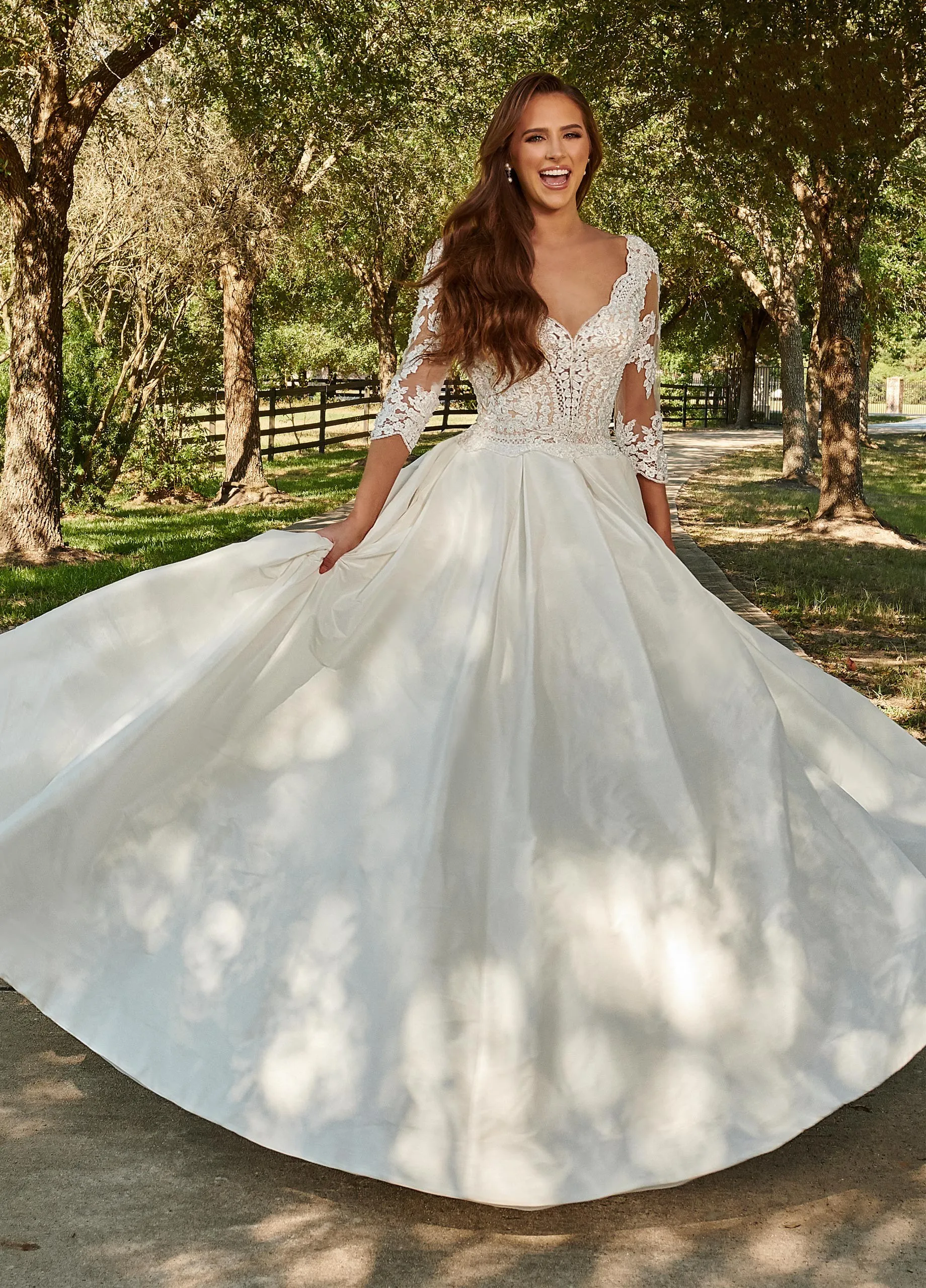 Vestido De Fiesta De Novia De Encaje De Tirantes Con Cuello En V Correas  Largo De Noche Vestidos Blancos