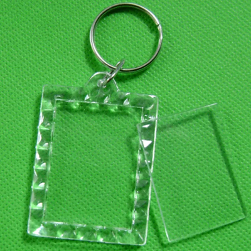 Wholesale DIY Acrylic Blank Photo Keychains Shaped Clear Key Chains Insert Photo Plastic Keyrings From 0 28 DHgate