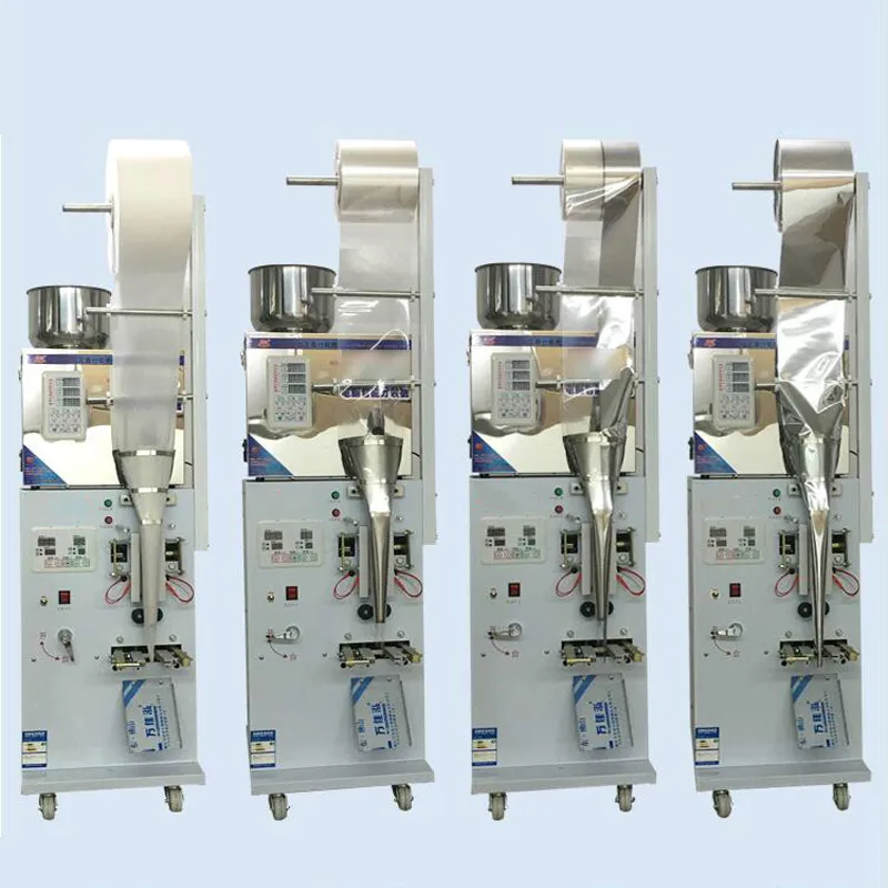 Machine d'emballage de pesage automatique 220V machine de remplissage de vis de matériel de poudre de granule machine d'emballage d'étanchéité de joint arrière à trois côtés