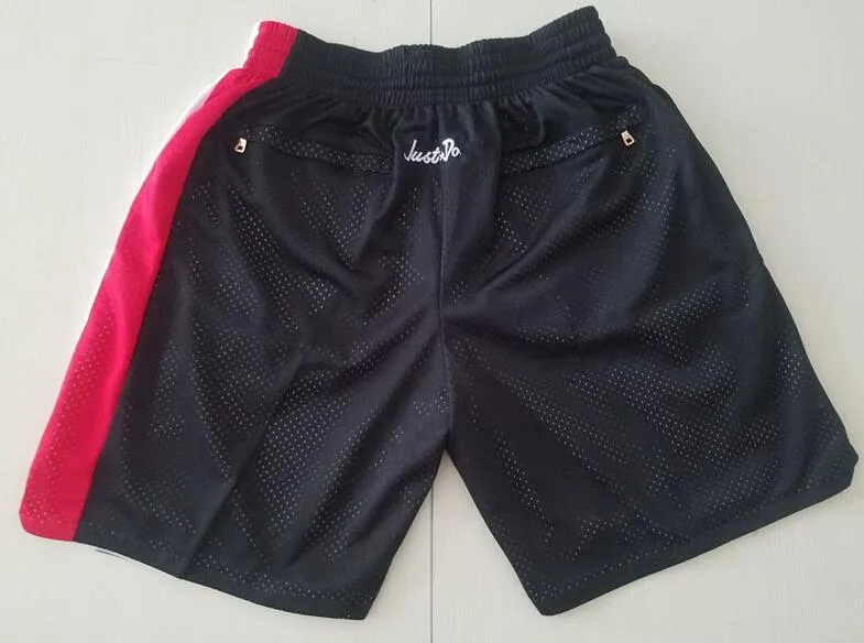 Nowa drużyna Vintage BaseKetball Shorts Kieszonkowy Ubrania do biegania czarny czerwony kolor właśnie zrobiony rozmiar s-xxl