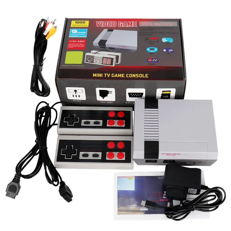 Mini Handled Video Game Player Nostalgic Host Support The Nes SFC GBA MD MAME SIMULATERS kan 1000 GAMES TV-uitgangsondersteuning tf-kaart opslaan