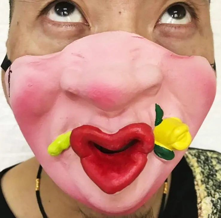 Capucha De Látex Natural Con Abertura Para Pelo | Disfraz De Máscara Para Fiestas, Cosplay Y Mascaradas | Tallas S A XXL