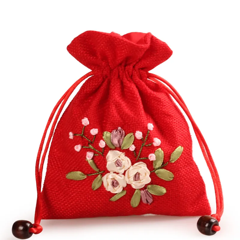 Bolsas de regalo de tela, grandes, medianas, pequeñas, bolsa con cordón,  bolsas de regalo para niños, bolsas de regalo de lino -  México