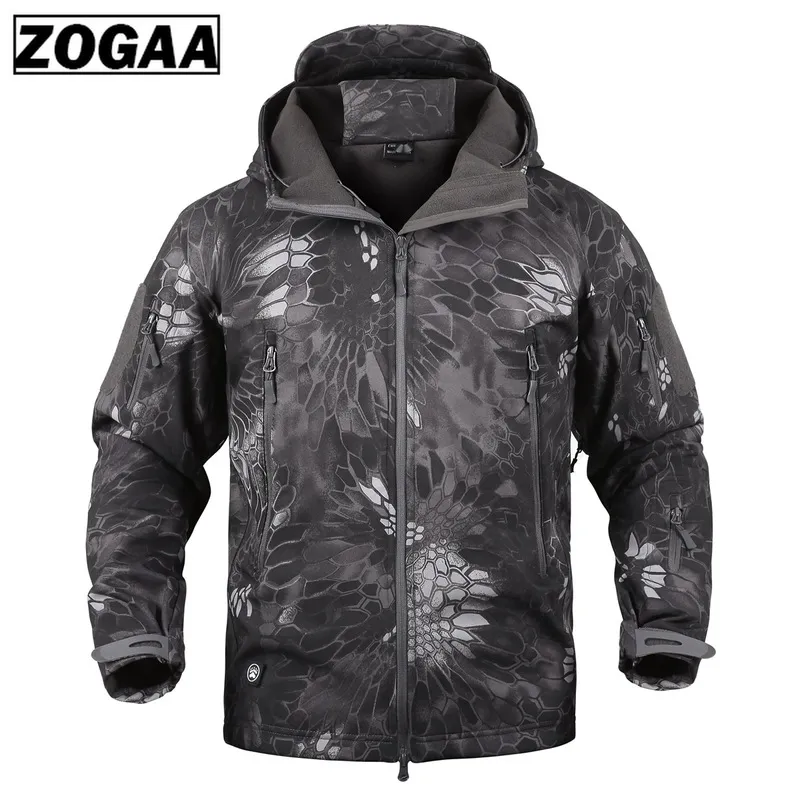 ZOGAA 2019 Brandneue Männer Wolleinlage Taktische Jacke Mantel Männer Outdoor Mens Jacken und Mäntel